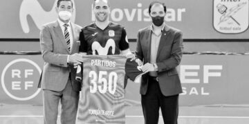 El torrejonero Jesús Herrero, llega a los 350 partidos defendiendo la camiseta de Movistar Inter
