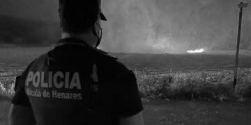 La rápida respuesta en el incendio junto al Cerro de Viso evitó la propagación sobre la masa forestal de la zona