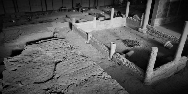 Comienzan los trabajos de restauración de la Casa de los Grifos de Complutum