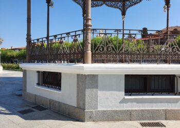 El quiosco de música de la Plaza de Cervantes ya está restaurado
