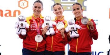 Lidia Rodríguez, subcampeona del mundo de katas por equipos en Dubai