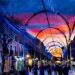 El gran túnel de luz en la calle Libreros, protagonista de la Navidad en Alcalá