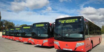 Huelga de transporte de autobuses