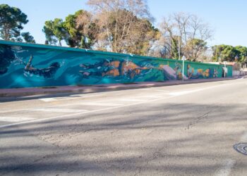 El parque O’Donnell disfruta ya de su nuevo mural