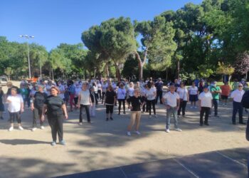 Centenares de mayores disfrutaron de una Máster Class de baile en el Parque O’Donnell