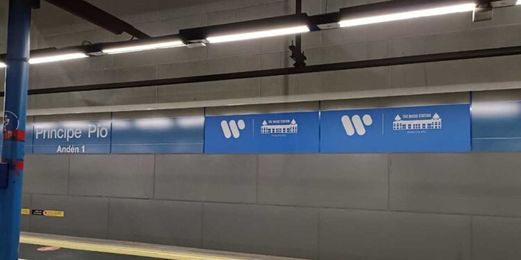 La estación de Metro de Madrid Príncipe Pío rinde homenaje a la música y se llamará «The Music Station-Príncipe Pío»