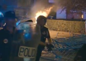 4 agentes heridos y un detenido en los altercados del recinto ferial de la pasada madrugada