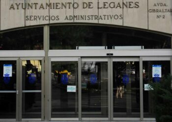 Policías locales de Leganés fuera de servicio han entrado a la fuerza en las dependencias municipales ocasionado numerosos destrozos