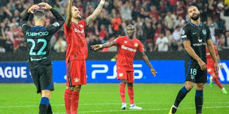 2-0. El Atlético reincide, el Leverkusen golpea