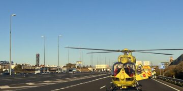 Accidente múltiple en la Alcalá con tres heridos, uno de ellos grave