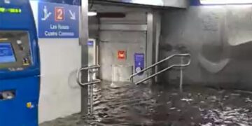 El Metro de Madrid se inunda
