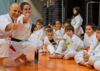 El Club de Kárate Pablo Armenteros realiza una gran exhibición en el Complejo Deportivo de Espartales