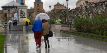 Lluvia persistente y aumento ligero de las temperaturas, este martes en Alcalá