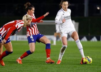El Real Madrid se impone al Atlético en el Alfredo Di Stéfano gracias a un cabezazo de la brasileña a seis minutos para el final