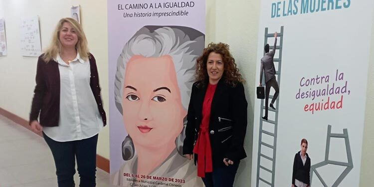 Una exposición didáctica dirigida a escolares en torno a las celebraciones del Día Internacional de la Mujer