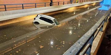 La fuerte tormenta de la madrugada colapsa Alcalá
