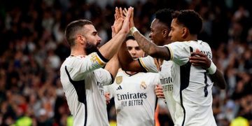 Victoria aplastante del Madrid con dobletes de Rodrygo y Vinicius