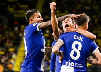 Un gol de Saúl en el minuto 88 da los tres puntos al atlético de Madrid que vale un puesto de Champions