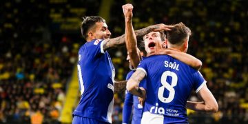 Un gol de Saúl en el minuto 88 da los tres puntos al atlético de Madrid que vale un puesto de Champions