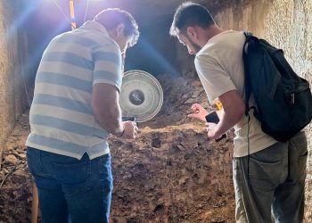 Refugio anti-aéreo en la Plaza de Cervantes de Alcalá de Henares