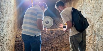 Refugio anti-aéreo en la Plaza de Cervantes de Alcalá de Henares