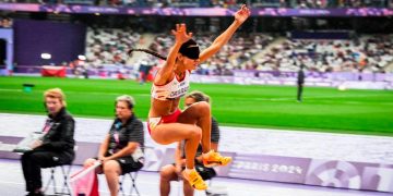 Salto de la alcalaína Alba García Falagán que gana el bronce en los Juegos Paralímpicos de París 2024