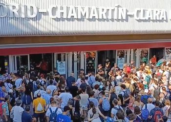 Caos en la estación de Chamartín