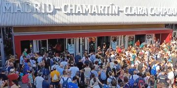 Caos en la estación de Chamartín