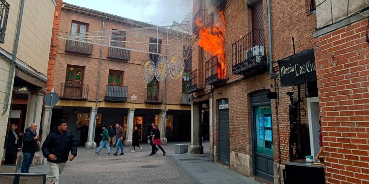 Incendio en Alcalá de Henares