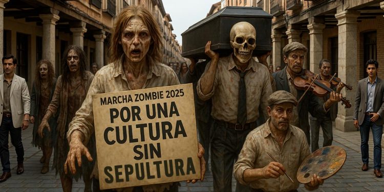 Marcha Zombie 2025 en Alcalá de Henares: «Por una Cultura sin Sepultura»