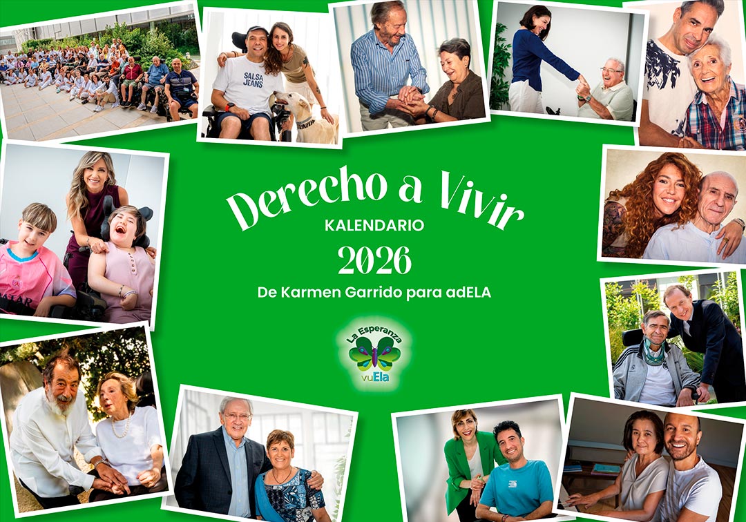Karmen Garrido presenta el Kalendario Solidario 2026 por la ELA