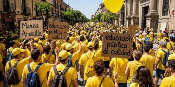 Marea Amarilla amplía frente reivindicativo